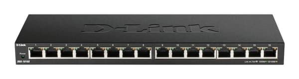 D-Link DGS 1016S - Kytkin - hallitsematon - 16 x 10/100/1000 - Pöytäkone - Tasavirta (DGS-1016S/E)