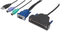 Miniatyrbillede 1 af 4: Intellinet 507769 1-ports VGA-kabel til KVM-konsol Inkluderer PS/2 USB og VGA han sort