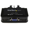 Miniatyrbild 2 av 6: StarTech.com 2-ports USB VGA-kabel KVM-switch - USB-driven med fjärrkontroll - KVM-switch - USB - 2 x KVM-port(ar) - 1 lokal användare - Desktop (SV21