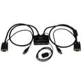 Miniatyrbild 1 av 6: StarTech.com 2-ports USB VGA-kabel KVM-switch - USB-driven med fjärrkontroll - KVM-switch - USB - 2 x KVM-port(ar) - 1 lokal användare - Desktop (SV21