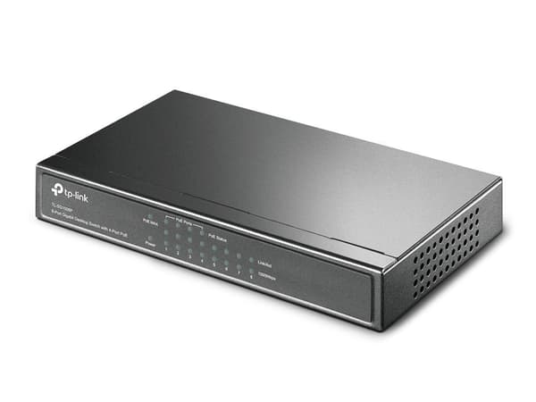 TP-LINK TL-SG1008P - switch - ikke-administreret - 4 x 10/100/1000 (PoE) + 4 x 10/100/1000 - desktop - PoE (TL-SG1008P)