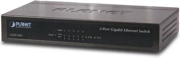 PLANET GSD-503 verkkokytkin Gigabit Ethernet (10/100/1000) Sininen