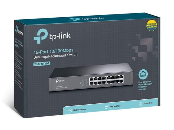 TP-Link TL-SF1016DS - Nätverksswitch