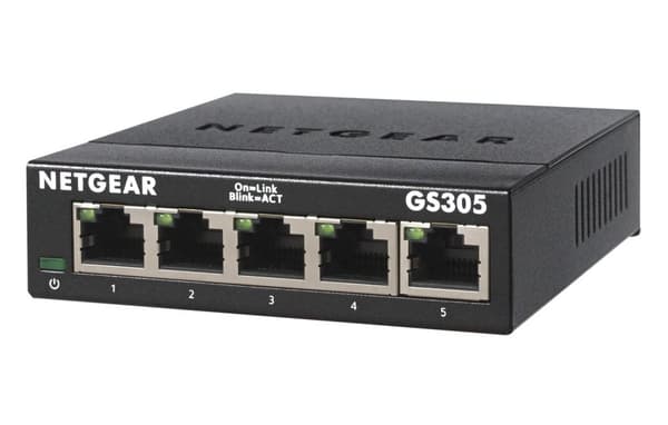 Netgear GS305 - Nätverksswitch - Ohanterad - 5 portar