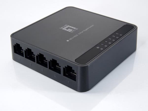 LevelOne GEU-0522 Gigabit Ethernet (10/100/1000) Svart