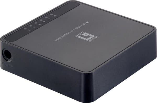 LevelOne GEU-0522 Gigabit Ethernet (10/100/1000) Svart