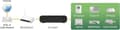 Miniatyrbillede 6 af 9: Edimax ES-3305P Fast Ethernet Switch med 5 porte / sort