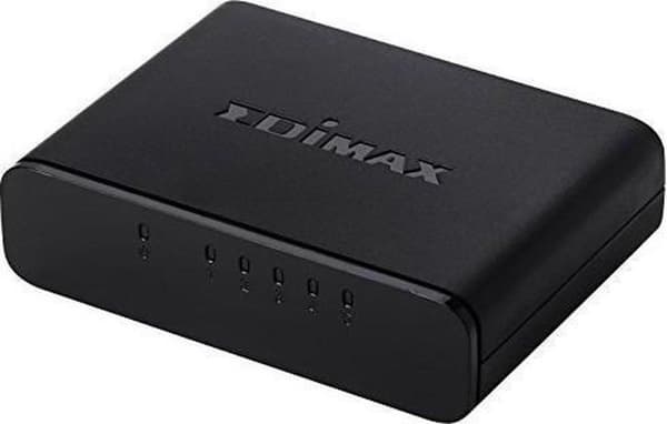 Edimax ES-3305P Fast Ethernet Switch med 5 porte / sort