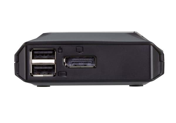 ATEN 2-porttinen USB-C 4K DisplayPort KVM-kytkin kaukosäätimen portinvalitsimella (US3312)