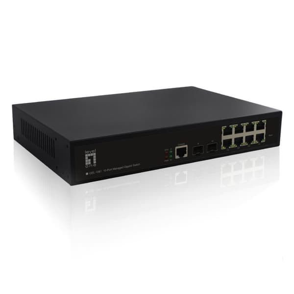 LevelOne Switch 8x GE GEL-1061 2xGSFP 19 (GEL-1061NY VERSION)