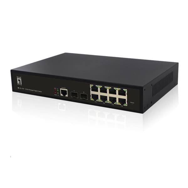 LevelOne Switch 8x GE GEL-1061 2xGSFP 19 (GEL-1061NY VERSION)
