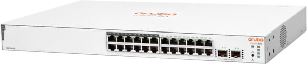 HPE Aruba Instant On 1830 24G 12p Class4 PoE 2SFP 195W Switch - Switch - Smart - 12 x 10/100/1000 + 12 x 10/100/1000 (PoE+) + 2 x Gigabit SFP - Deskto