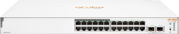 HPE Aruba Instant On 1830 24G 12p Class4 PoE 2SFP 195W Switch - Switch - Smart - 12 x 10/100/1000 + 12 x 10/100/1000 (PoE+) + 2 x Gigabit SFP - Deskto