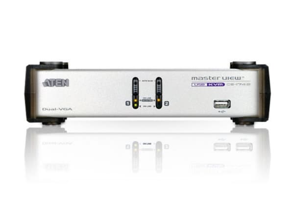 ATEN MasterView CS-1742 - KVM / lyd / USB-svitsj - 2 x KVM/lyd/USB - stasjonær