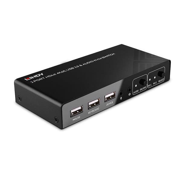 Lindy 32809 KVM Switch Svart