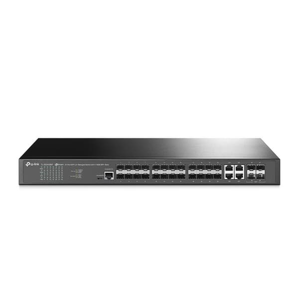 TP-Link TL-SG3428XF Verkkokytkin Hallittu L2+ Ei mitään 1U Musta musta