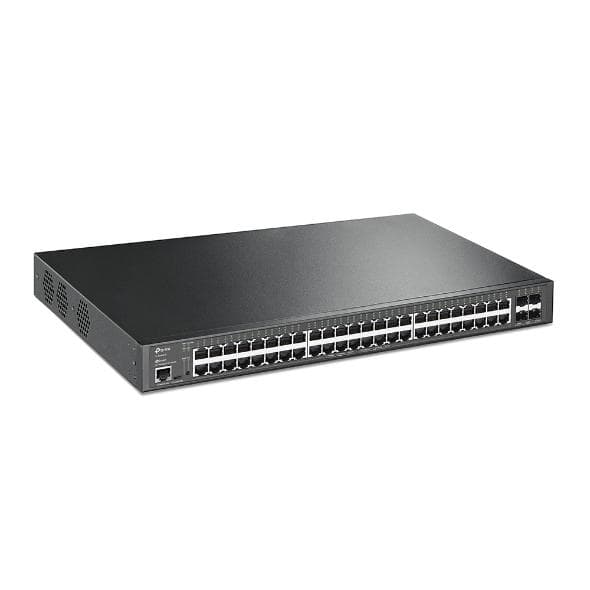 TP-Link JetStream 48-ports Gigabit og 4-ports 10GE SFP+ L2+ Administreret Switch med 48-ports PoE+
