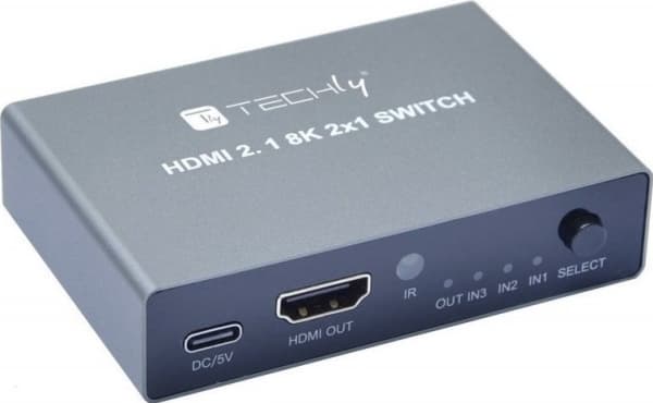 Techly IDATA HDMI-2138KT, HDMI, Grå, 60 Hz, 2 m, 480p, 576p, 1080p, 2160p, 4320p, 48 Gbit/s