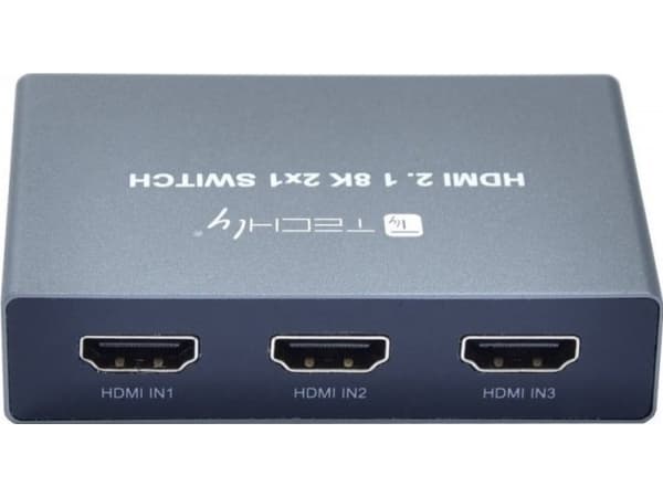 Techly IDATA HDMI-2138KT, HDMI, Grå, 60 Hz, 2 m, 480p, 576p, 1080p, 2160p, 4320p, 48 Gbit/s