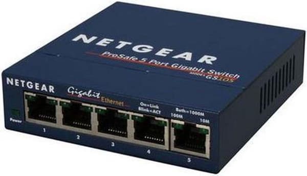 NETGEAR GS105 - Kytkin - 5 x 10/100/1000 - Pöytäkone (GS105GE)