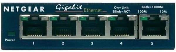 NETGEAR GS105 - Kytkin - 5 x 10/100/1000 - Pöytäkone (GS105GE)