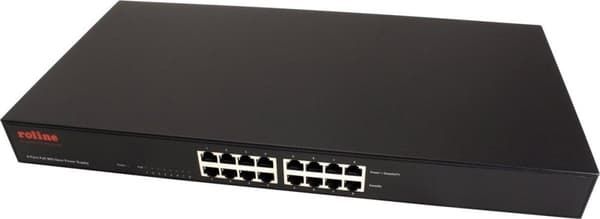 ROLINE 48,30 cm (19") PoE MID-Span-strømforsyning, 8 Midspan-porte (21.13.1181)