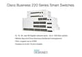 Miniatyrbild 3 av 11: Cisco Business 220-serien CBS220-8P-E-2G - Switch - Smart - 8 x 10/100/1000 (PoE+) + 2 x Gigabit SFP (Uplink) - rackmonterbar - PoE+ (67 W)