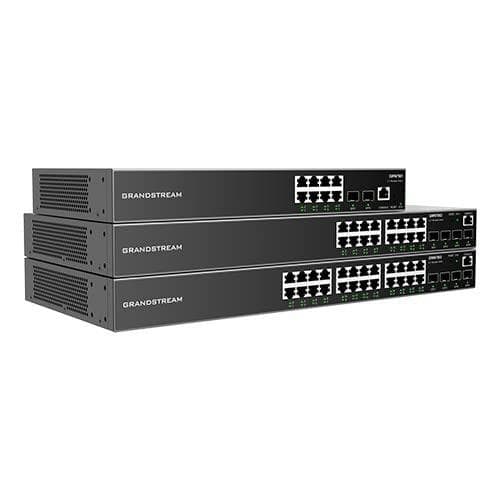 Grandstream GWN7801P - Kytkin - yritys, hallittu - L2+ - 8 x 10/100/1000 (PoE+) - PoE (120 W)