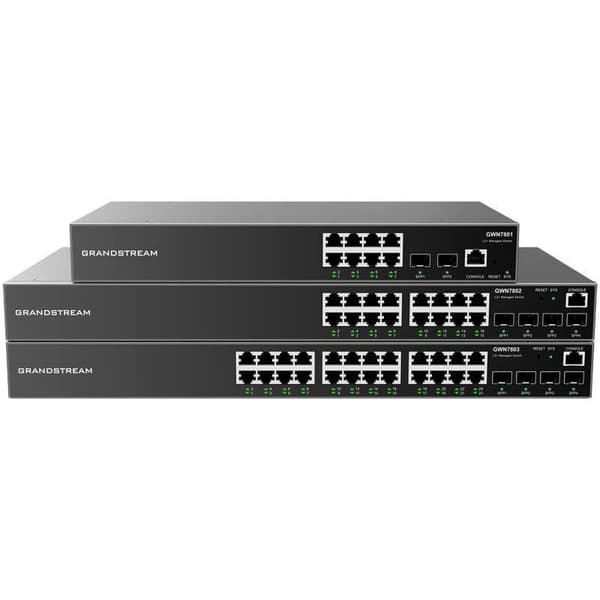 Grandstream GWN7801P - Kytkin - yritys, hallittu - L2+ - 8 x 10/100/1000 (PoE+) - PoE (120 W)