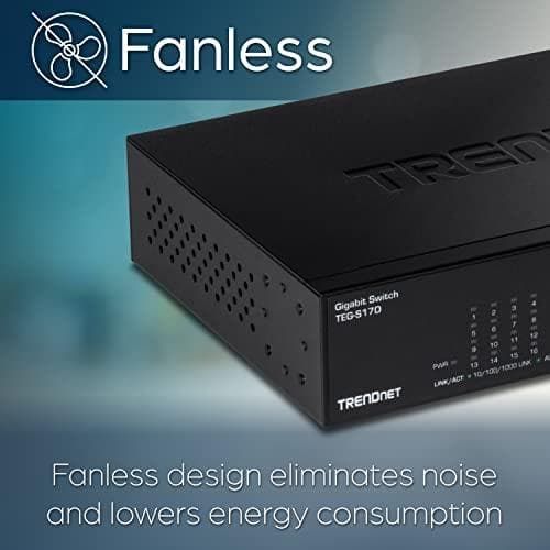 TRENDnet TEG S17D - Switch - 16 x 10/100/1000 - rackmonterbar