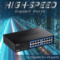 Miniatyrbild 5 av 6: TRENDnet TEG S17D - Switch - 16 x 10/100/1000 - rackmonterbar