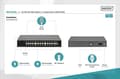 Miniatyrbild 2 av 6: Digitus 24 Port FE PoE Switch 2 Uplink-portar (SFP/RJ45) - Gigabit Ethernet (10/100/1000) - Full Duplex - Power over Ethernet (PoE) - Rackmontering -