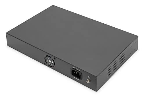 Digitus 16+2 -portti 10/100/1000 Mbps + 2 Gigabit SFP PoE -kytkin - Hallitsematon - Gigabit Ethernet (10/100/1000) - Full Duplex - Rackmount - 1U (DN-