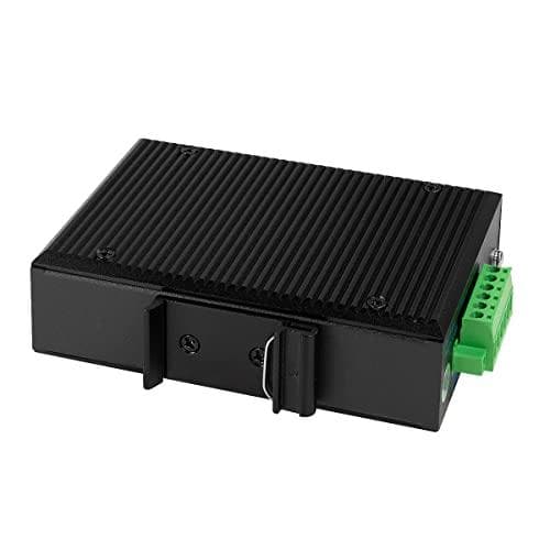LogiLink Industrial Fast Ethernet PoE Switch, 5-portars 10/100Base-TX RJ45, Unmanaged, Plug & Play, svart - 1 st (NS200P)