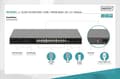 Miniatyrbild 2 av 6: Digitus 24 Port 10/100/1000 + 4SFP+ UPLINK-switch - 48,30 cm (19") - L2+-funktioner (DN-80223)
