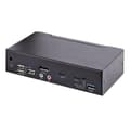 Miniatyrbild 2 av 5: STARTECH.COM 2 Port USB C KVM Switch KVM Switch med 4K 60Hz DisplayPort Thunderbolt 3/4 och USB C DP Alt Mode Audio USB A Hub (SV231DPUCA)