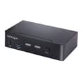 Miniatyrbild 1 av 5: STARTECH.COM 2 Port USB C KVM Switch KVM Switch med 4K 60Hz DisplayPort Thunderbolt 3/4 och USB C DP Alt Mode Audio USB A Hub (SV231DPUCA)
