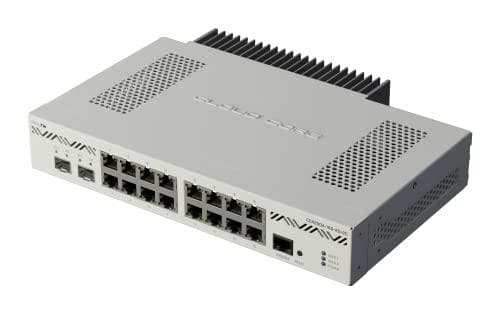MikroTik Cloud Core Router CCR2004-16G-2S+PC - reititin - 16-porttinen kytkin - 10 GigE - telineeseen asennettava (CCR2004-16G-2S+PC)
