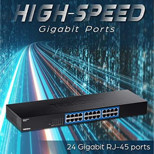 TRENDnet TEG S25 - Switch - 24 x 10/100/1000 - Rackmonterbar