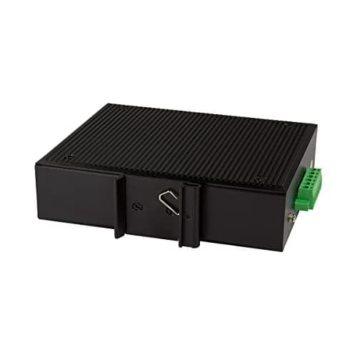 LogiLink Industrial Fast Ethernet PoE Switch, 8-portars 10/100Base-TX RJ45, Plug & Play, svart metallhölje, - 1 st (NS201P)