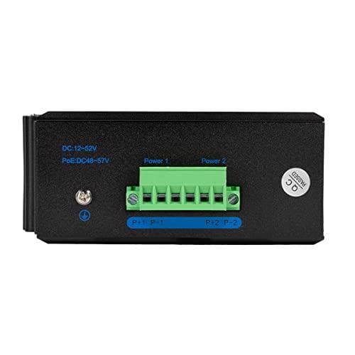 LogiLink Industrial Fast Ethernet PoE Switch, 8-portars 10/100Base-TX RJ45, Plug & Play, svart metallhölje, - 1 st (NS201P)