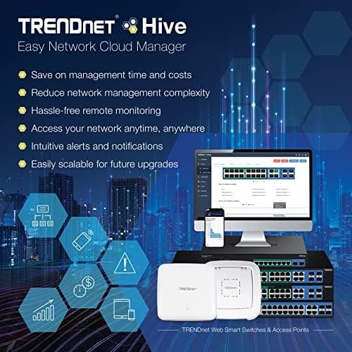 TRENDnet TPE 1620WSF - Switch - L2+ - Smart - 16 x 10/100/1000 (PoE+) + 4 x Shared Gigabit SFP - rackmonterbar - PoE+ (370 W)