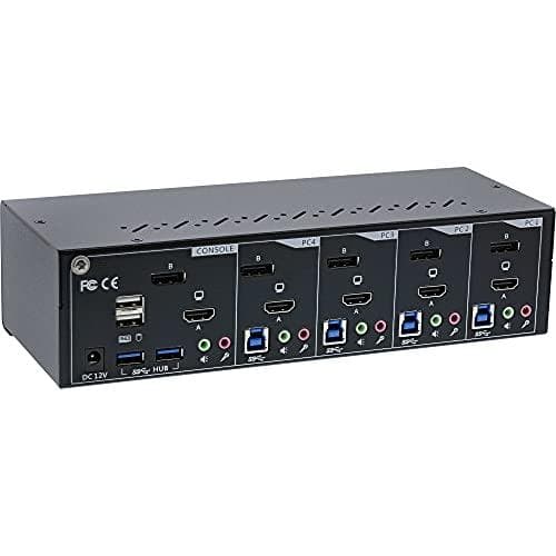 InLine 62644I - KVM/Audio/USB switch - 4 x KVM/Audio/USB - 1 lokal användare - Desktop (62644I)