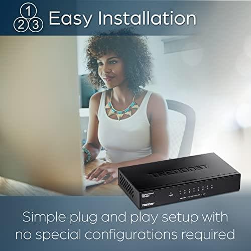 TRENDnet TEG S83 - Switch - 8x10/100/1000 - Desktop