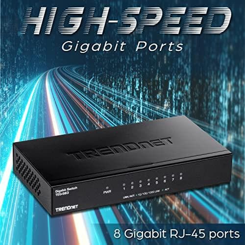 TRENDnet TEG S83 - Switch - 8x10/100/1000 - Desktop