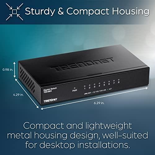 TRENDnet TEG S83 - Switch - 8x10/100/1000 - Desktop