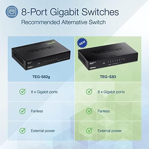 TRENDnet TEG S83 - Switch - 8x10/100/1000 - Desktop