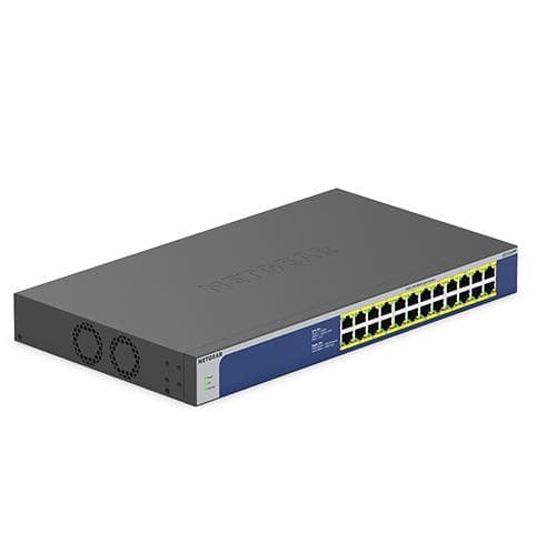 NETGEAR GS524PP - Switch - ohanterad - 24 x 10/100/1000 (PoE+) - Desktop, rackmonterbar - PoE+ (300 W) - AC 100 - 230 V
