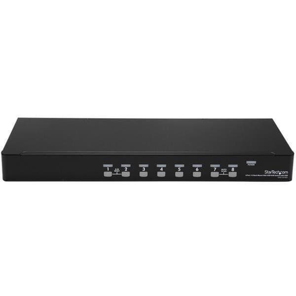 StarTech.com 8-ports USB KVM-switchsæt med OSD og kabler Kan monteres i rack - KVM-switch - USB - 8 x KVM-port(e) - 1 lokal bruger - rackmonterbar (SV