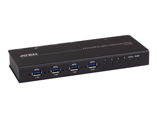 ATEN US3344I - USB-växel - 4 x USB 3.2 Gen 1 - skrivbordsmodell, rackmonterbar
